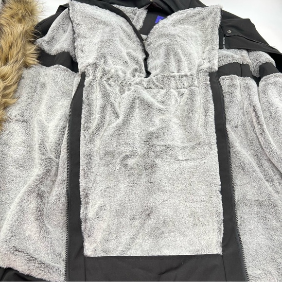 Saraphine Zorah Women’s 3 in 1 Black Maternity Parka w/Removable Fur Trim-4-Sz 4 - Picture 16 of 16